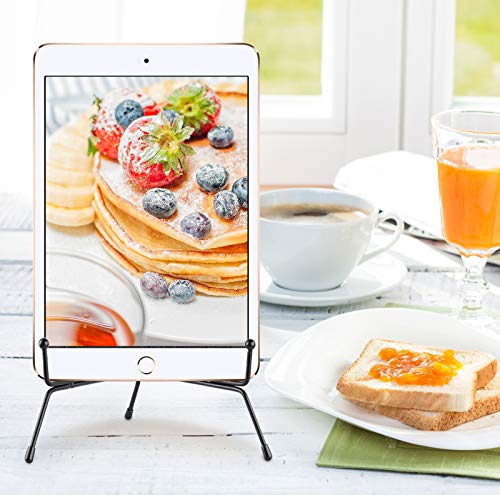 Mocoosy 4 Pack Improved Anti-Slip Plate Stands for Display, 6 Inch Plate  Holder Display Stand, Picture Frame Holder Stand, Black Iron Easel Stands  for Photo, Decorative Plate, Tablets and Tabletop Art 