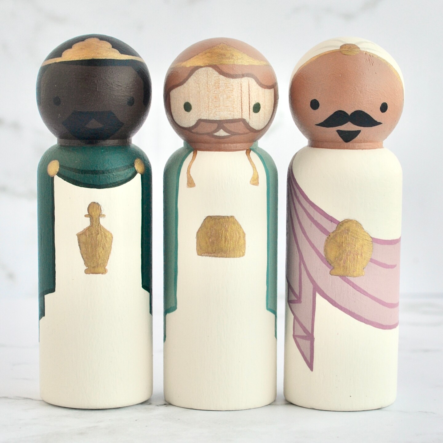Wooden Peg Dolls Kokeshi suja Organic