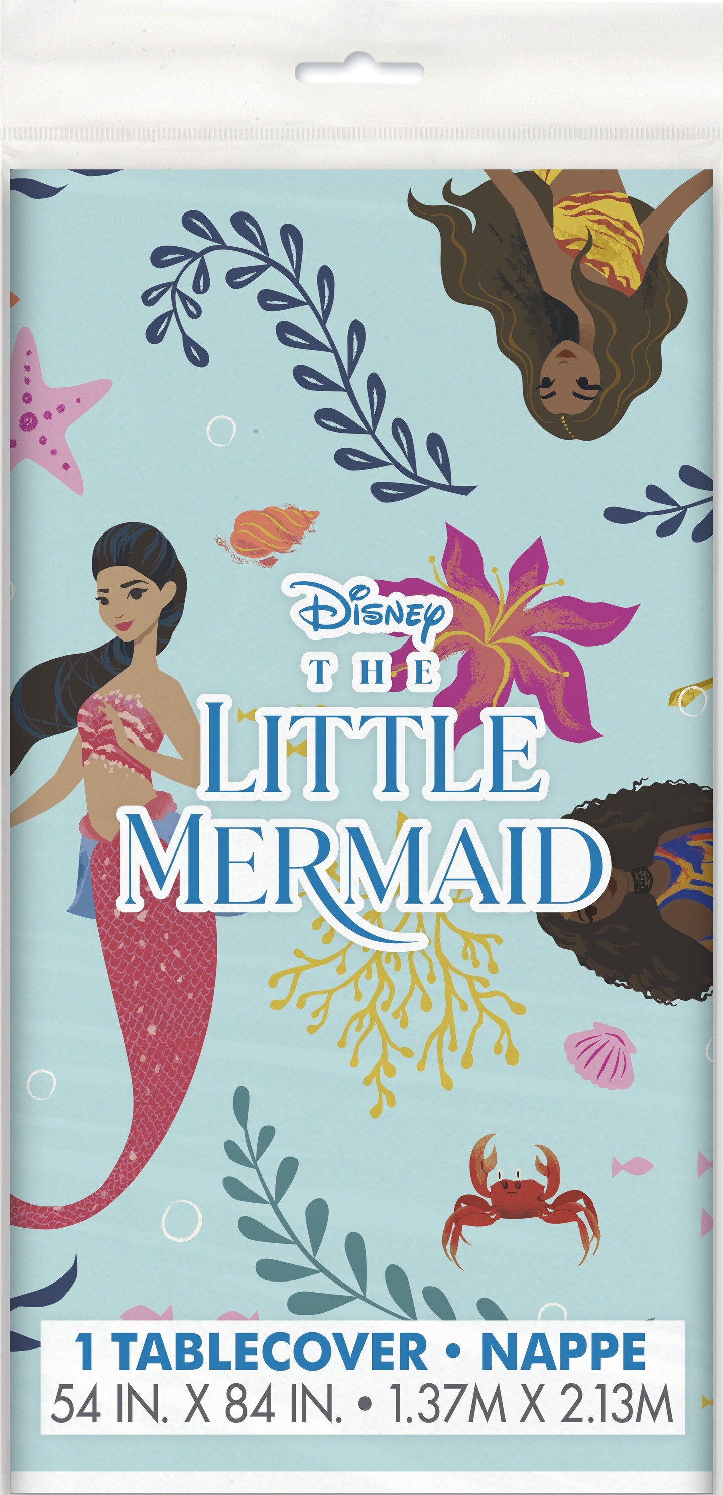 The Little Mermaid Ariel 54&#x22; x 84&#x22; Plastic Table Cover