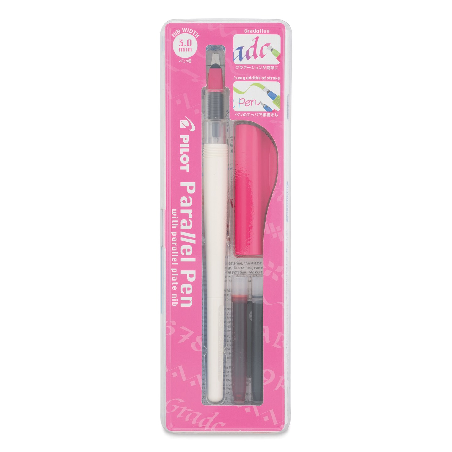 Pilot Parallel Calligraphy Pen Set - 3.0 mm Pen Nib with Ink Cartridges
