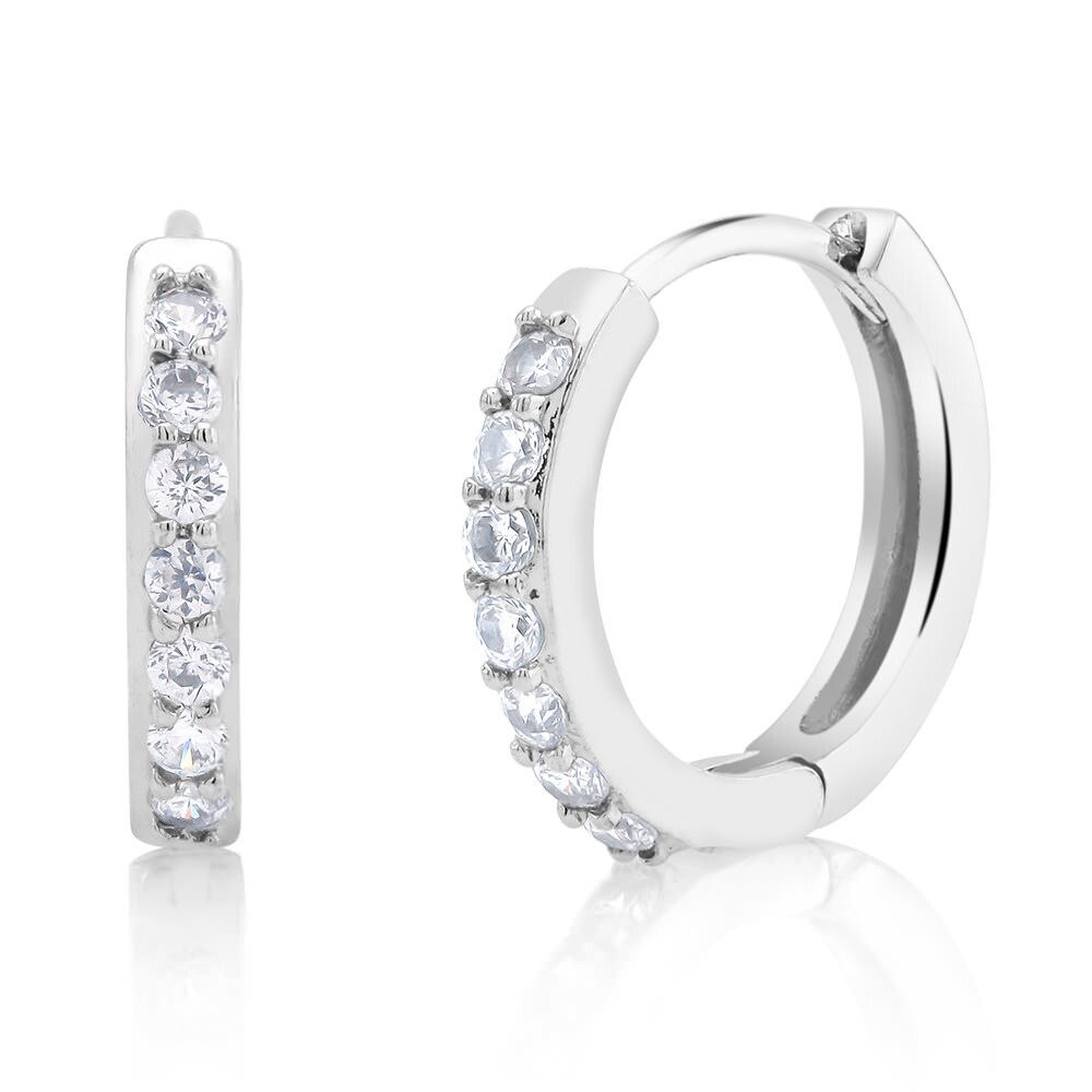 Cubic zirconia Hoop Earrings
