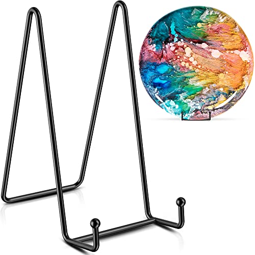 Plate Stands for Display Picture Stand-Metal Table Top Display, Metal Frame Holders Decorative Plate for Book , Picture, Photo and Platter, Tabletop