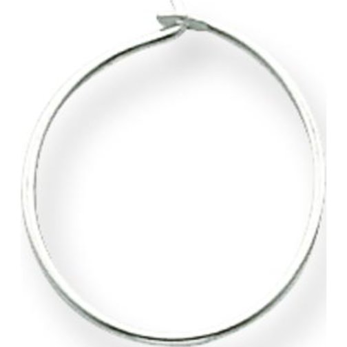 Sterling Silver Wire Hoop Earring 12.0mm Jewerly - Pack of 12