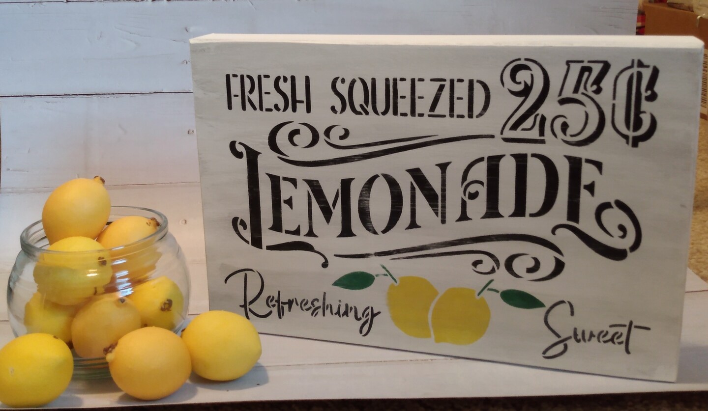 Lemon shops Summer decor bundle lemons, lemon picks, candle, sign, towel