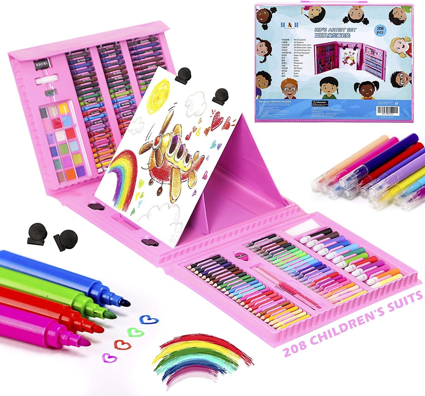 Art Supplies, 240-Piece Drawing Art Kit, Gifts for Girls Boys