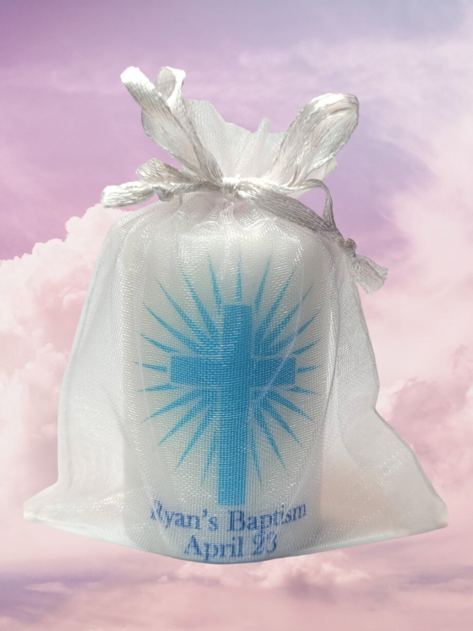 10 Communion Favor, Baptism Candle, Baby Boy Baptism, Baptism Decor, Baptism Cross, Baptism Cross Christening Favor, Communion