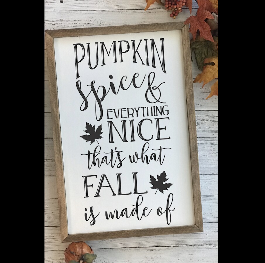 Rustic Home Decor | Fall Wooden Sign | Pumpkin Spice Sign | Autumn ...