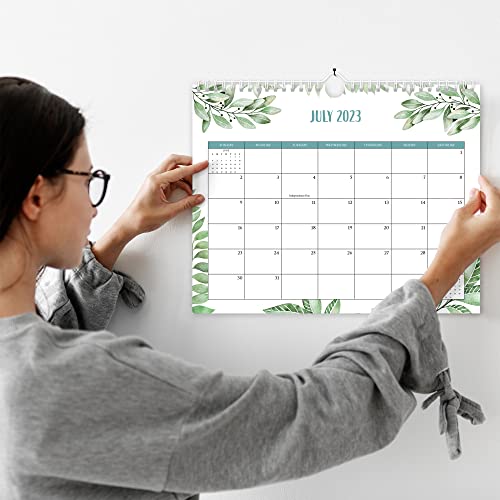 Aesthetic Greenery Wall Calendar - Runs Until July 2024 - The Perfect Monthly Calendar for Easy Planning - Incl. All of 2023