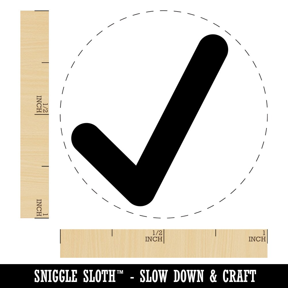 Check Mark Symbol Self-Inking Rubber Stamp for Stamping Crafting ...