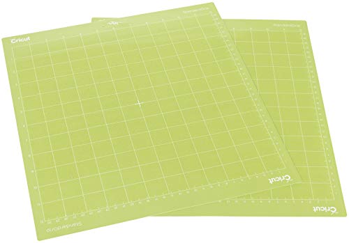  Cricut StandardGrip Machine Cutting Mats 12in x 12in, Reusable  for Crafts with Protective Film,Use with Cardstock, Iron On, Vinyl and  More, Compatible with Cricut Explore & Maker (2 Count) ,Green