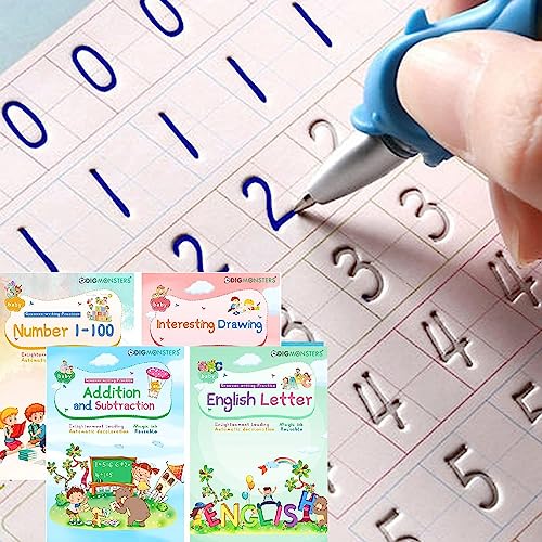 Grooved Magic Copybook Grooved Children's Handwriting Book Practice Set Gift Kid
