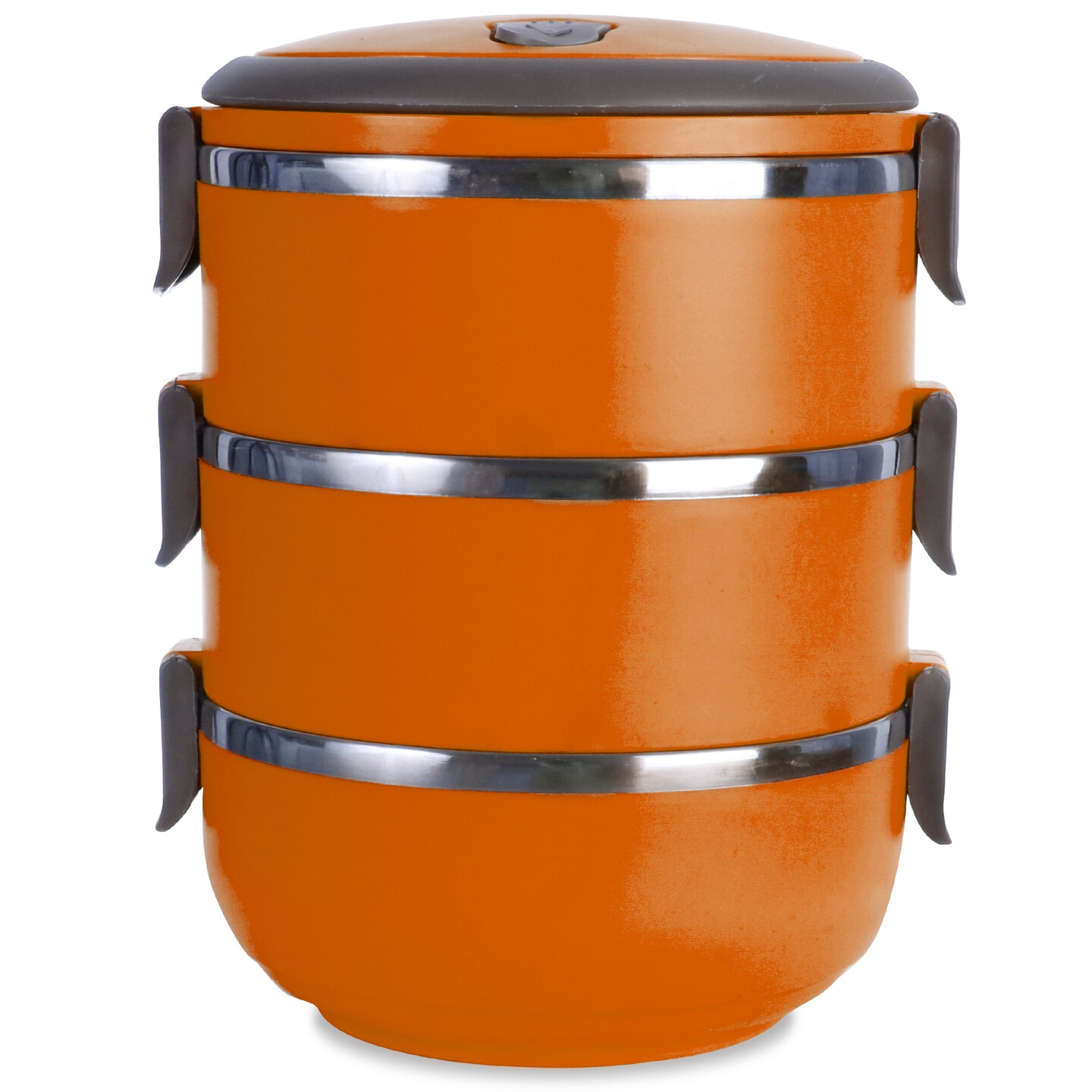 Bargain Hunters 3 Compartment Stainless Steel Vacuum Sealed Lunch Box