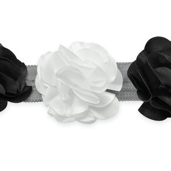 Delicate Flower Fabric Trim