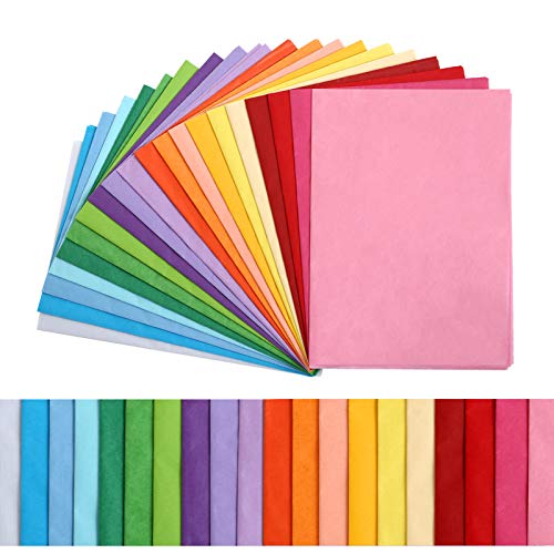 Colored Tissue Paper for Gift Bags Crafts, 14" x 20" Tissue Paper Bulk 100 Sheets Gift Paper Tissue for Packaging - 20 Colors