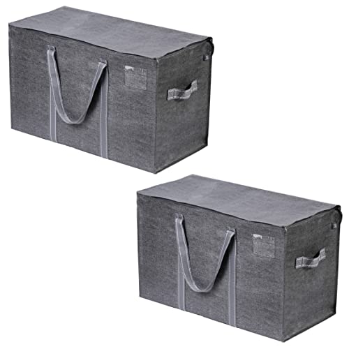 VENO 8 Pack Extra Large Moving Storage Bags With Zips, Heavy-Duty
