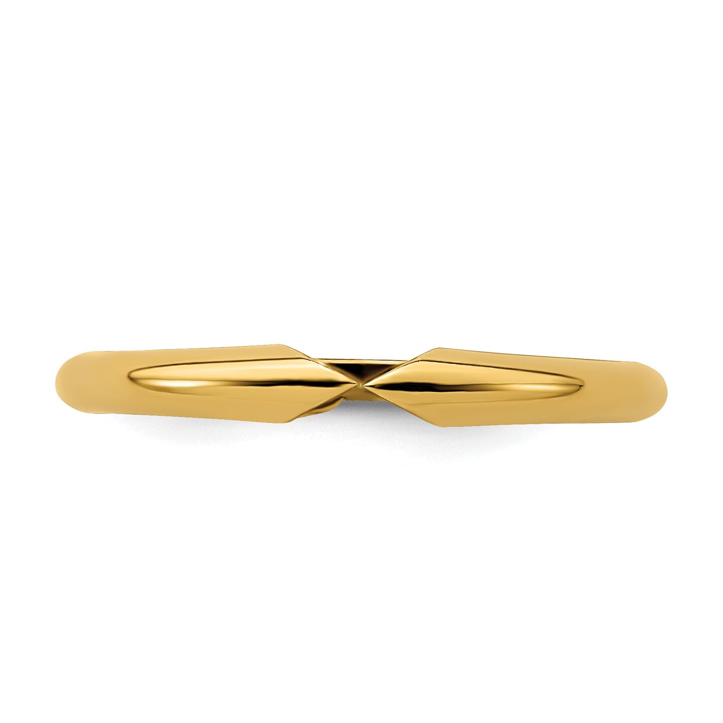 14K Gold 6 Prong Half Round Ring Shank