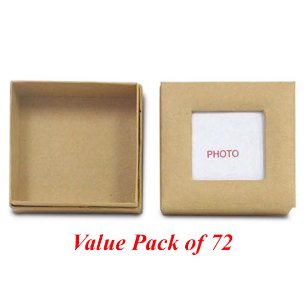 Value Pack of 72 Square Photo Box -  Small