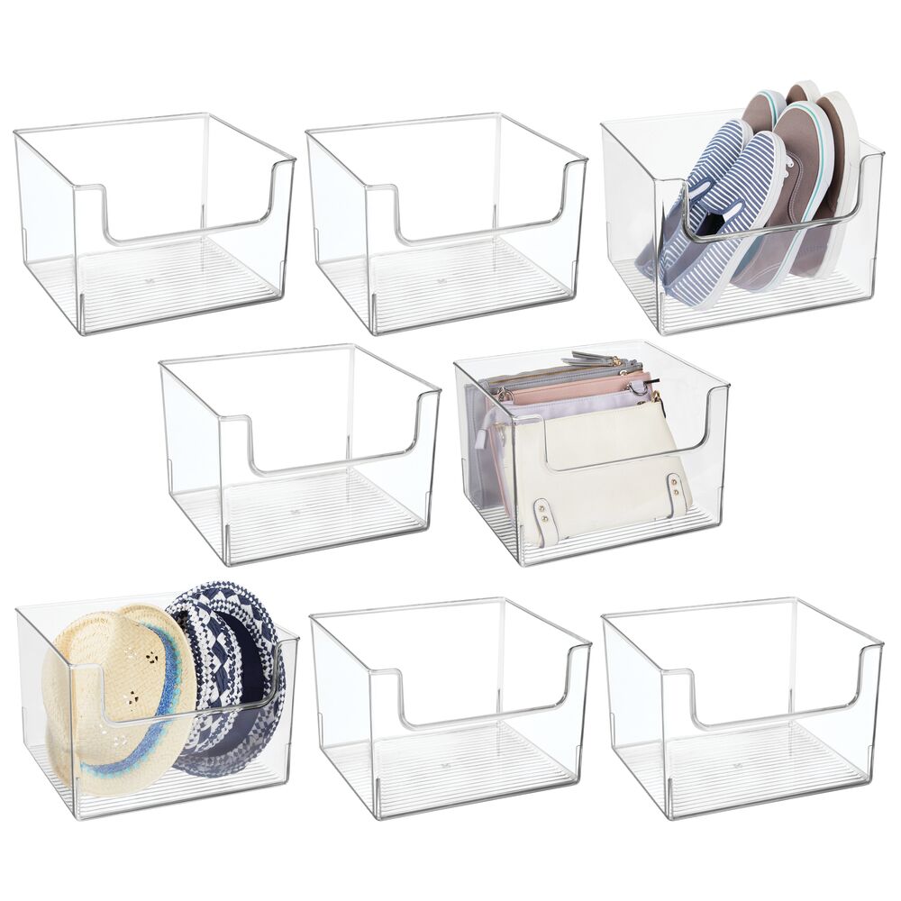 mDesign Closet Plastic Storage Organizer Bin with Open Dip Front | Michaels