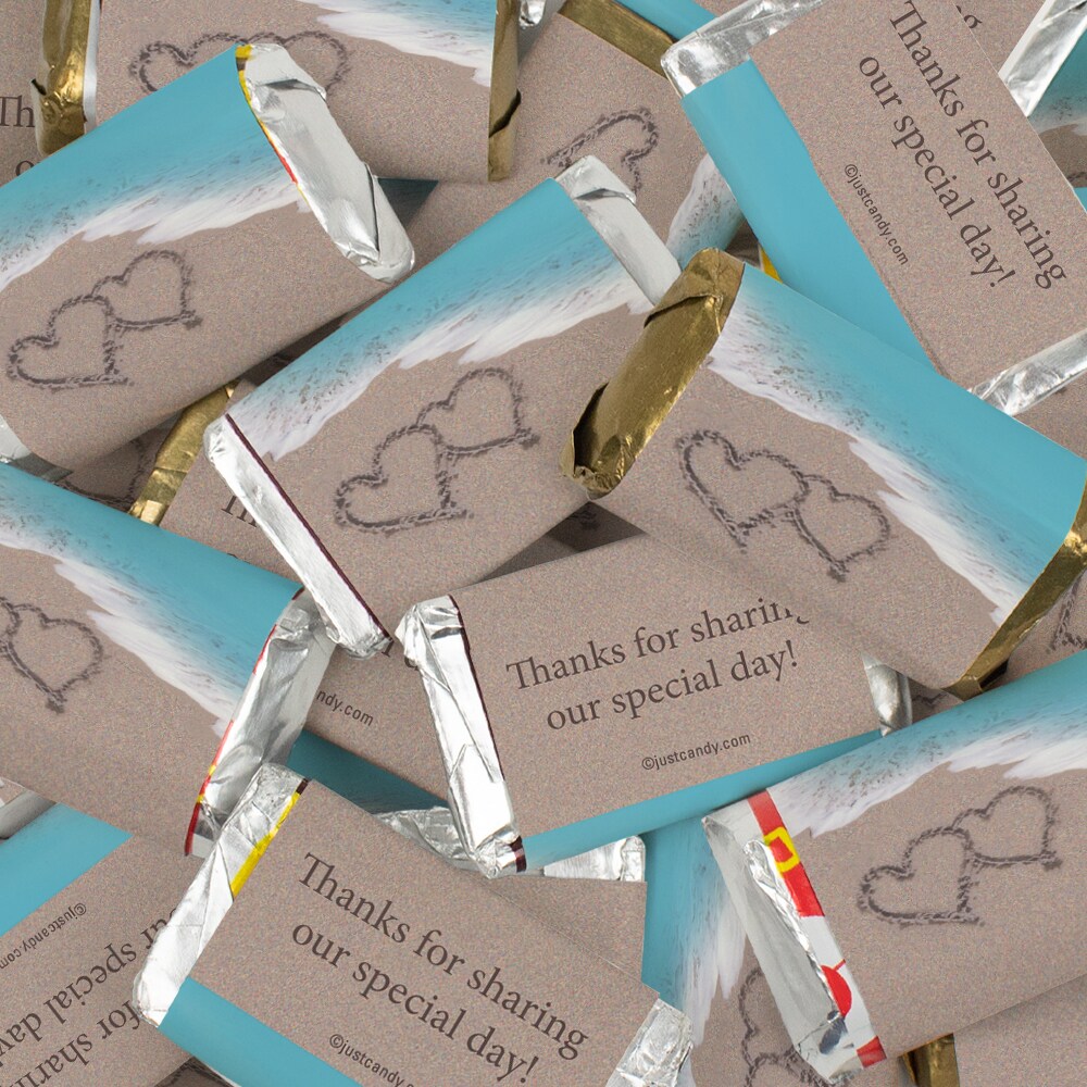 Beach Wedding Candy Party Favors Hershey&#x27;s Miniatures Chocolate