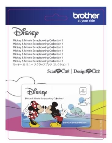 Brother CADSNP01 ScanNCut Disney Mickey Mouse and Minnie Mouse Pattern Collection #1