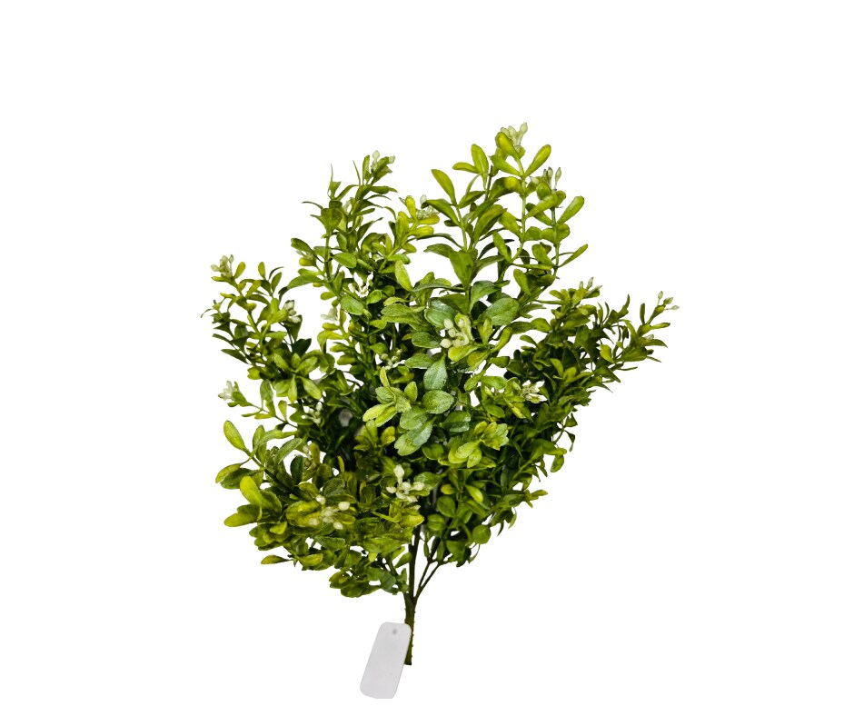 Lush Greenery: 18&#x22;H Artificial Boxwood Bush - Add a Touch of Natural Beauty-PF1673