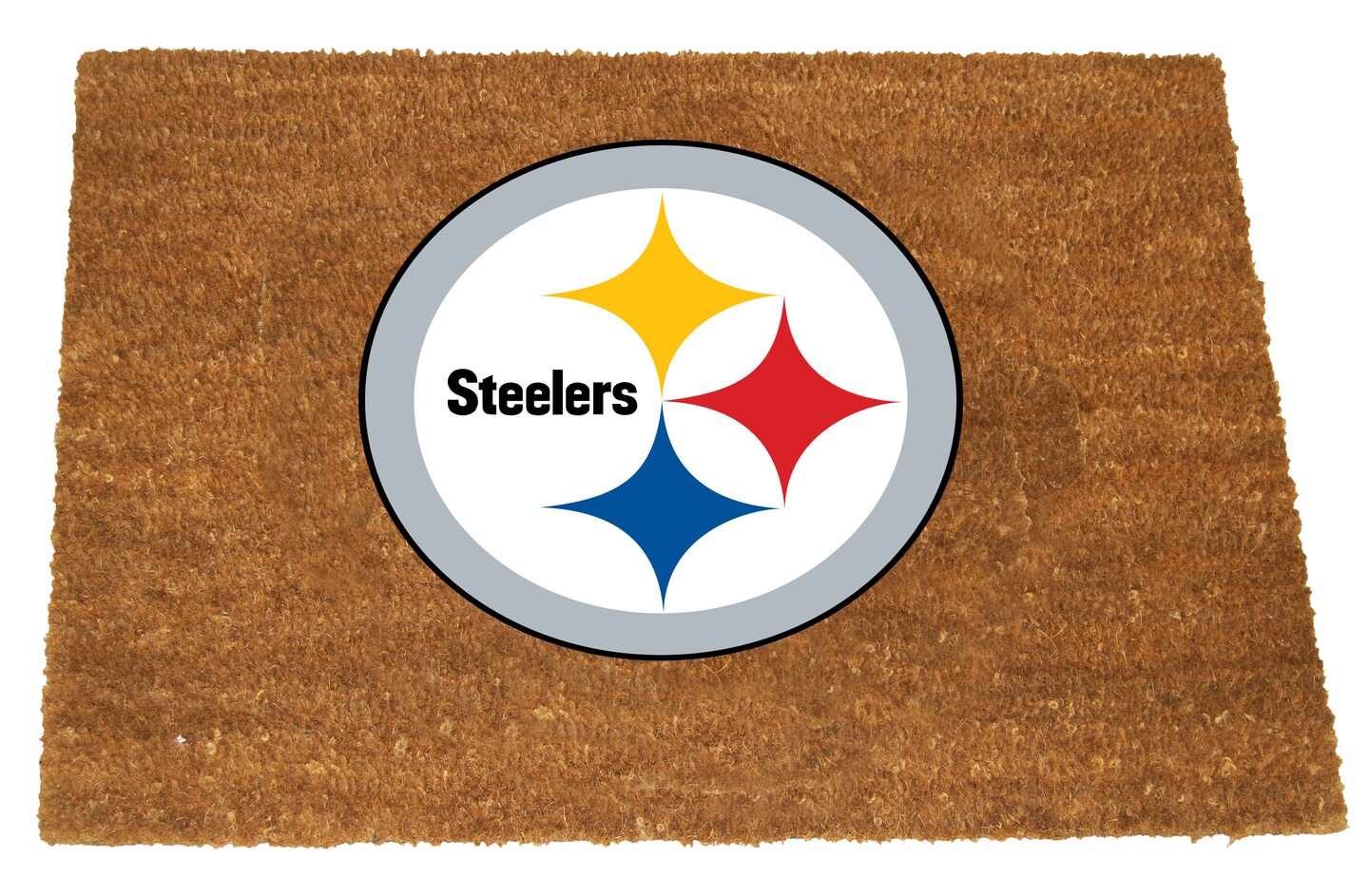 The Memory Company NFL Pittsburgh Steelers Rectangular Coir Door Mat 29.5" x 19.5"