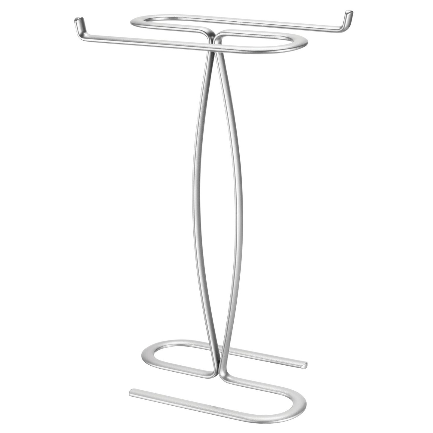 mDesign Metal Hand Towel Holder Stand for Bathroom Vanity Countertop