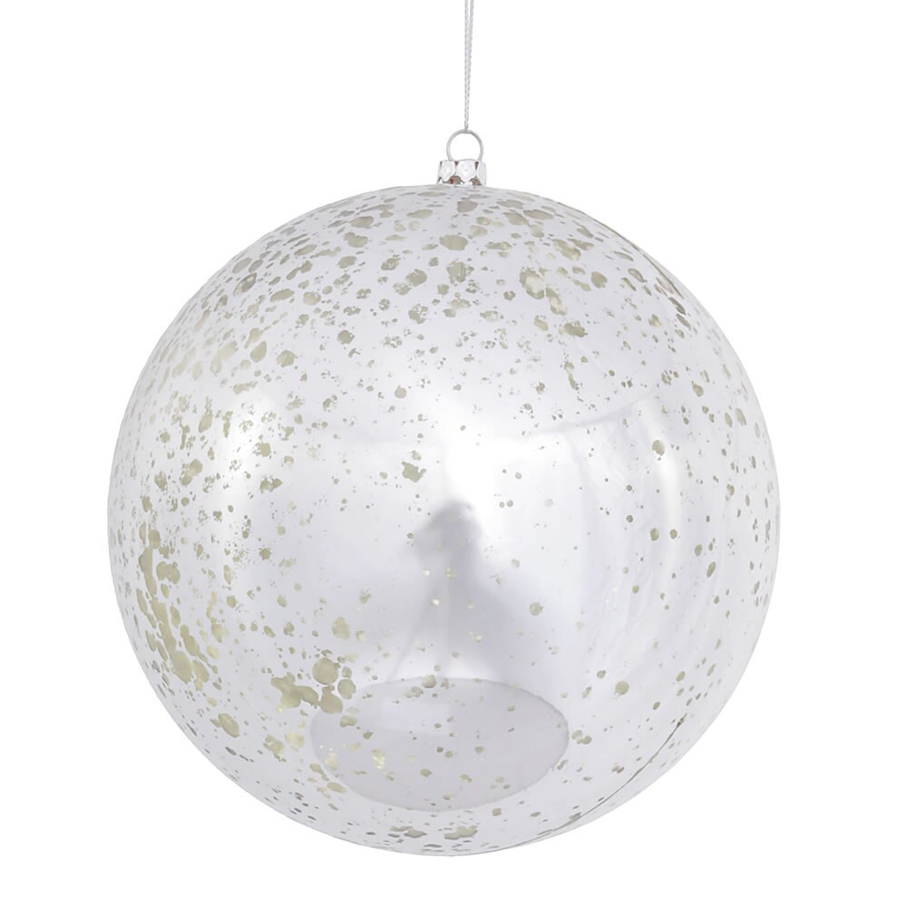 Vickerman 6 in. Silver Shiny Mercury Ball Christmas Ornament