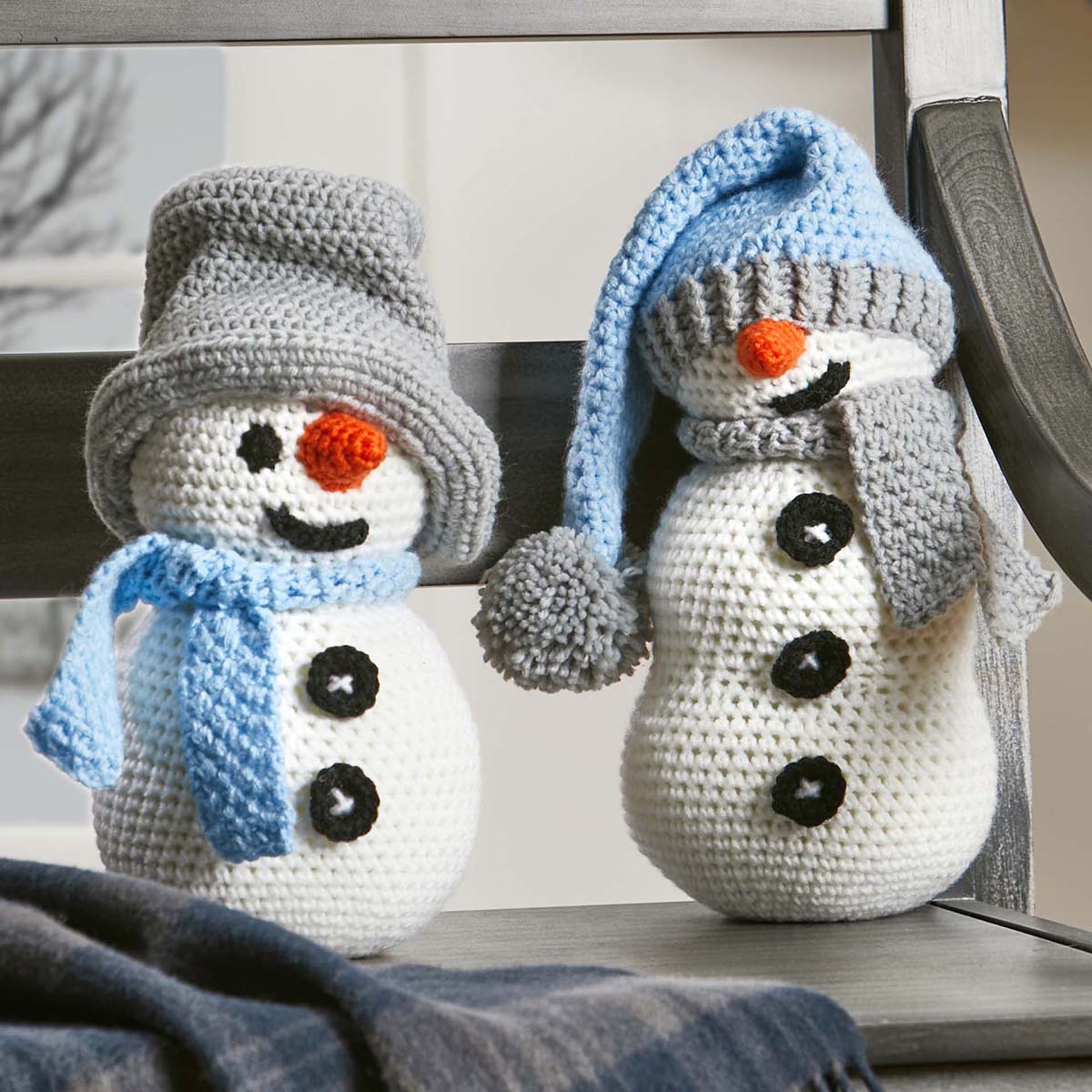 Herrschners Slouchy Snowmen Crochet Kit | Michaels