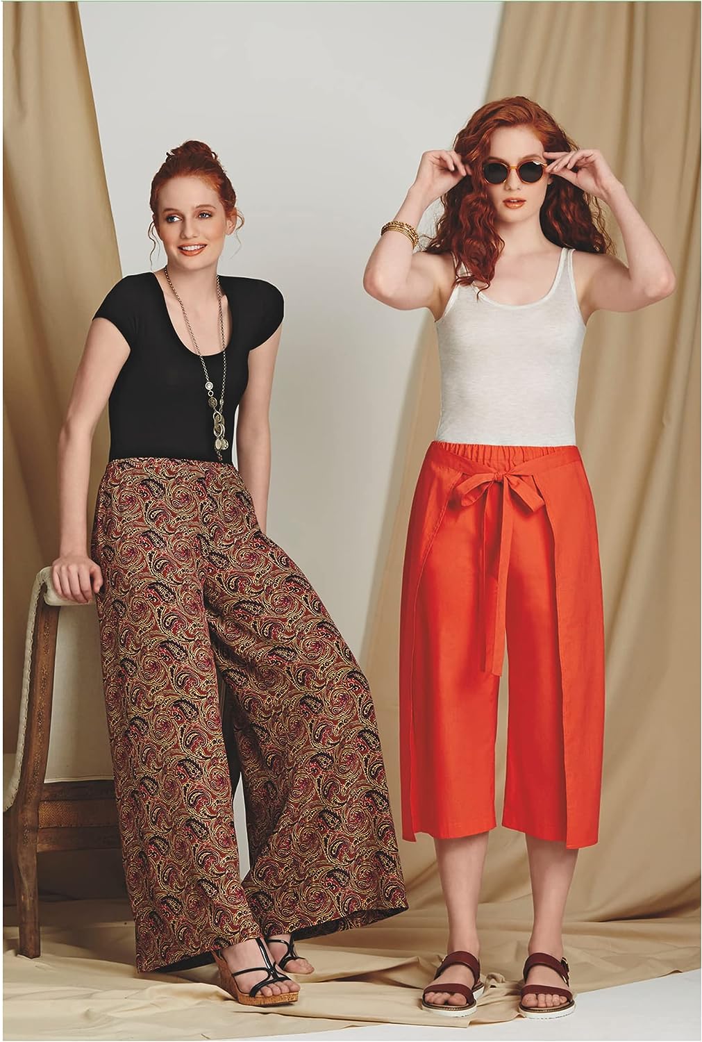 Easy to Sew Women's Pants and Shorts Sewing Pattern Kit, Sizes 6-14