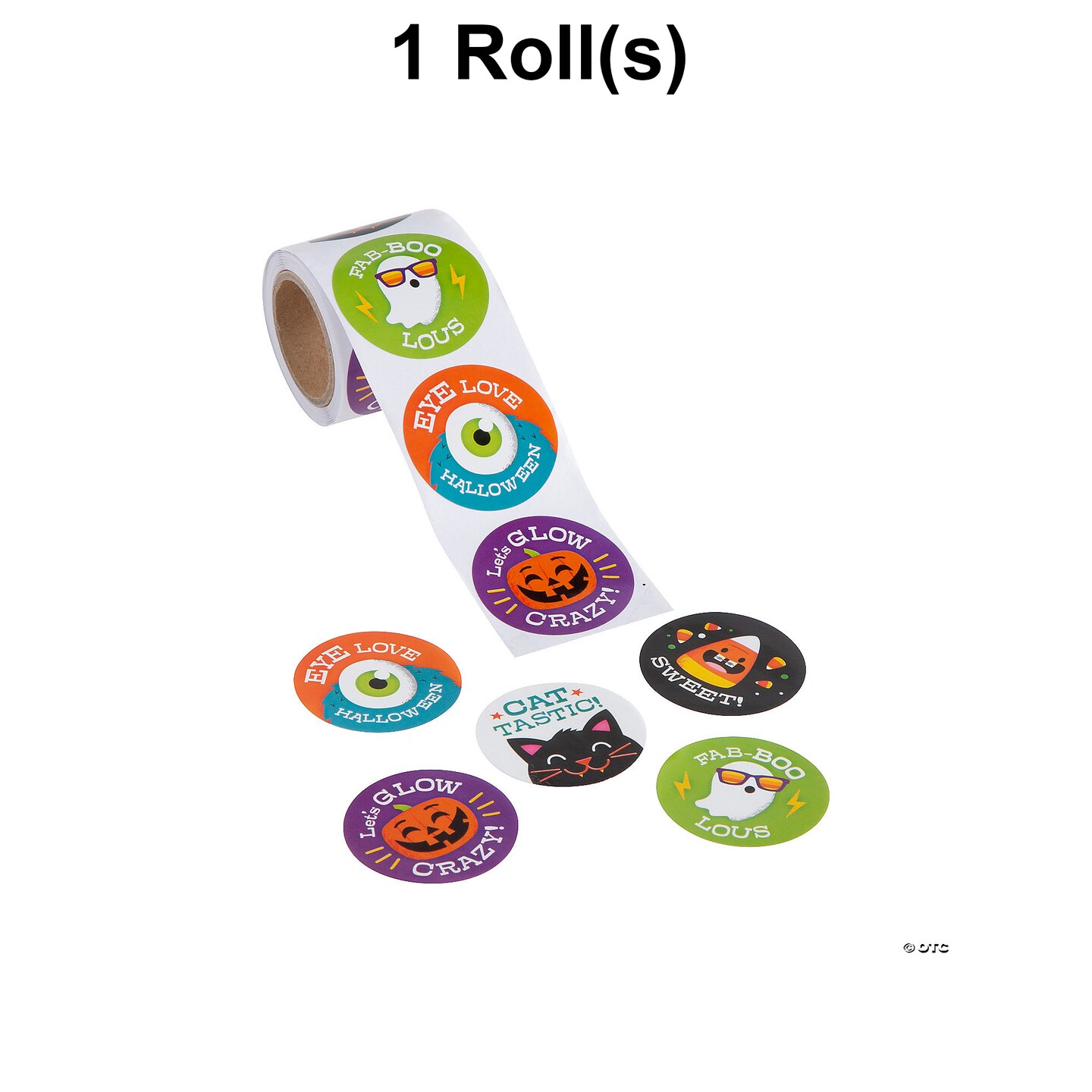 Halloween Pun Sticker Roll 100 Pc.