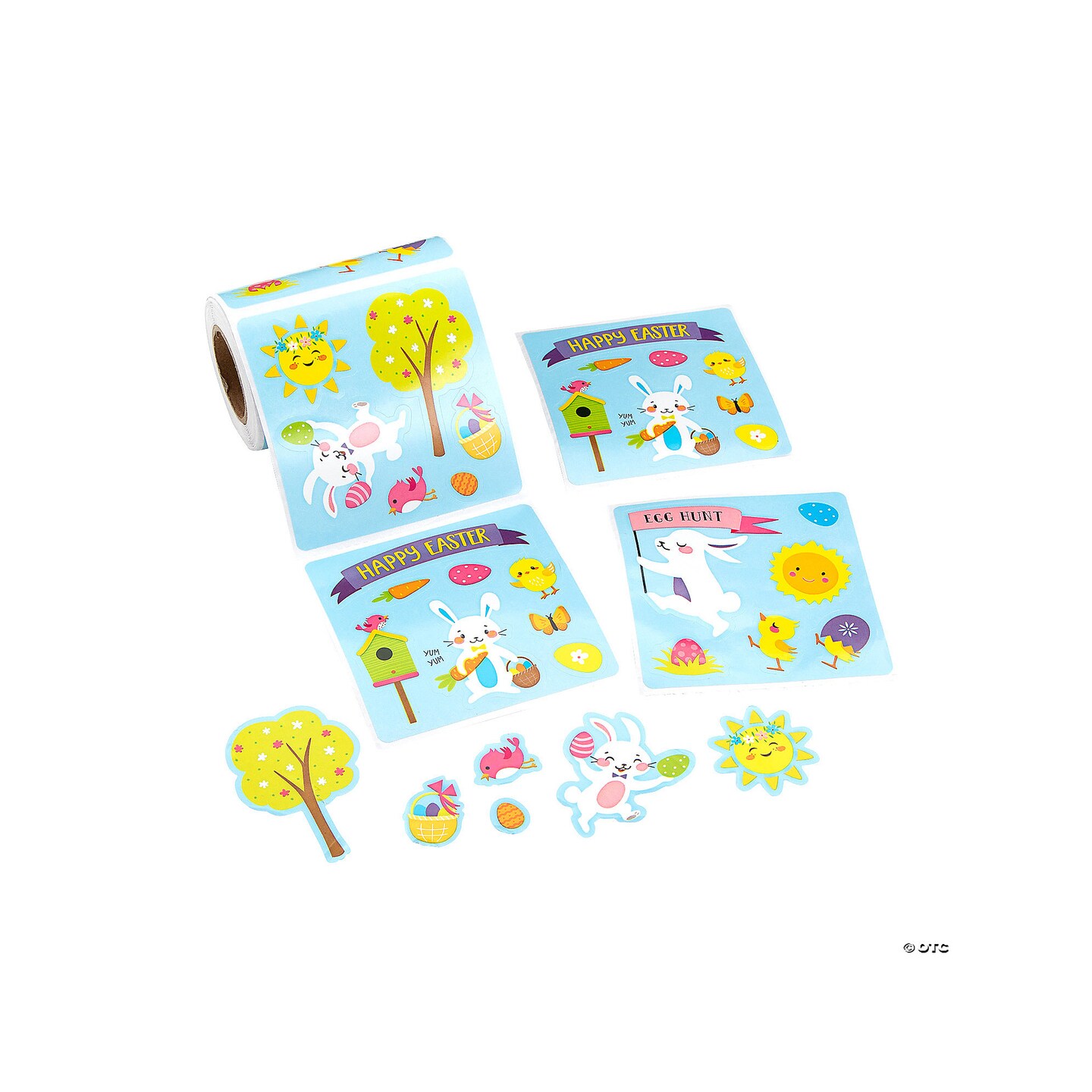 Mini Make an Easter Scene Sticker Roll 100 Pc.