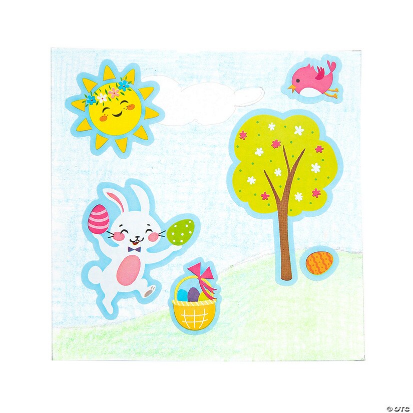 Mini Make an Easter Scene Sticker Roll 100 Pc.