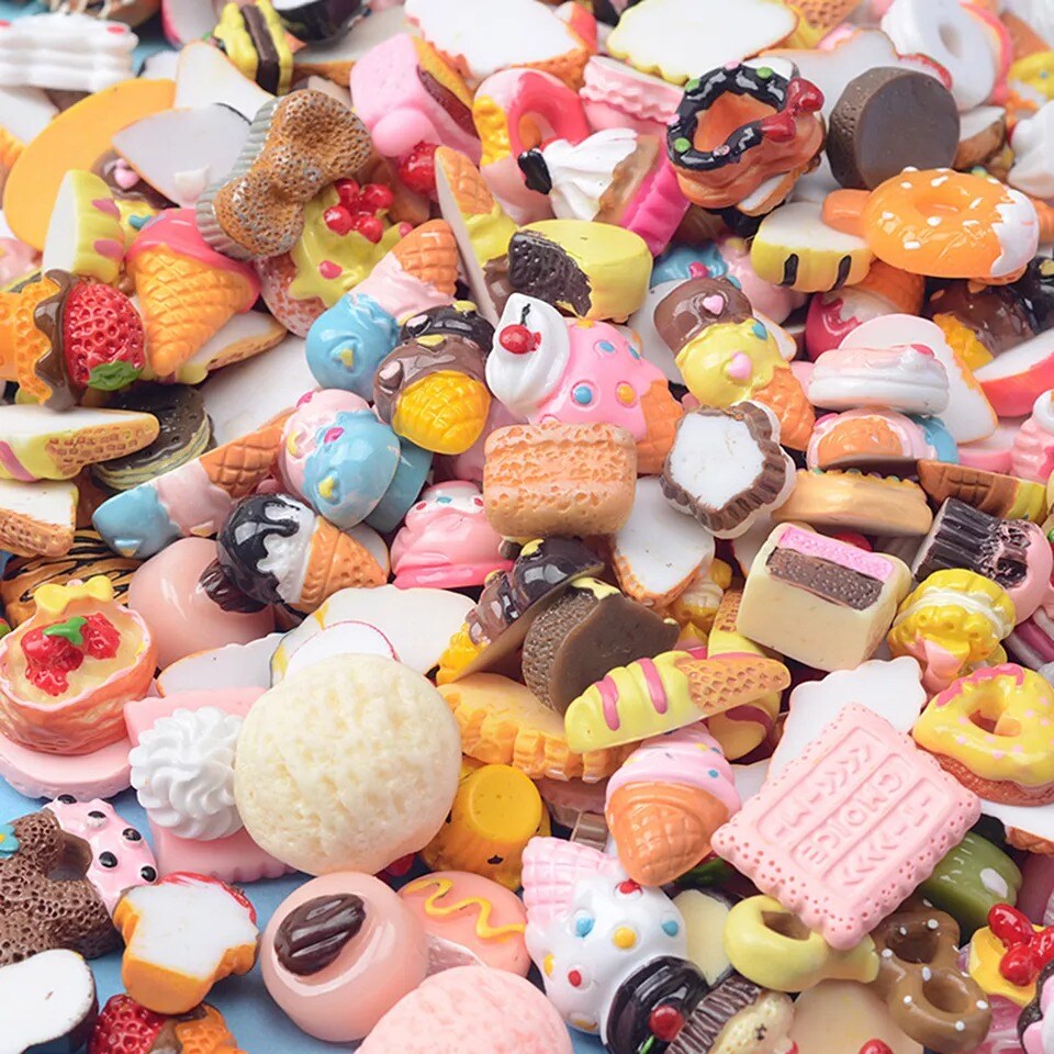 Slime Bread Candy Unicorn Resin Scrapbooking Charms