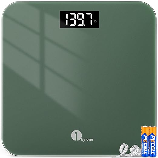 1byone&#xAE; Bathroom Weighing Scale for People with Large LED Display