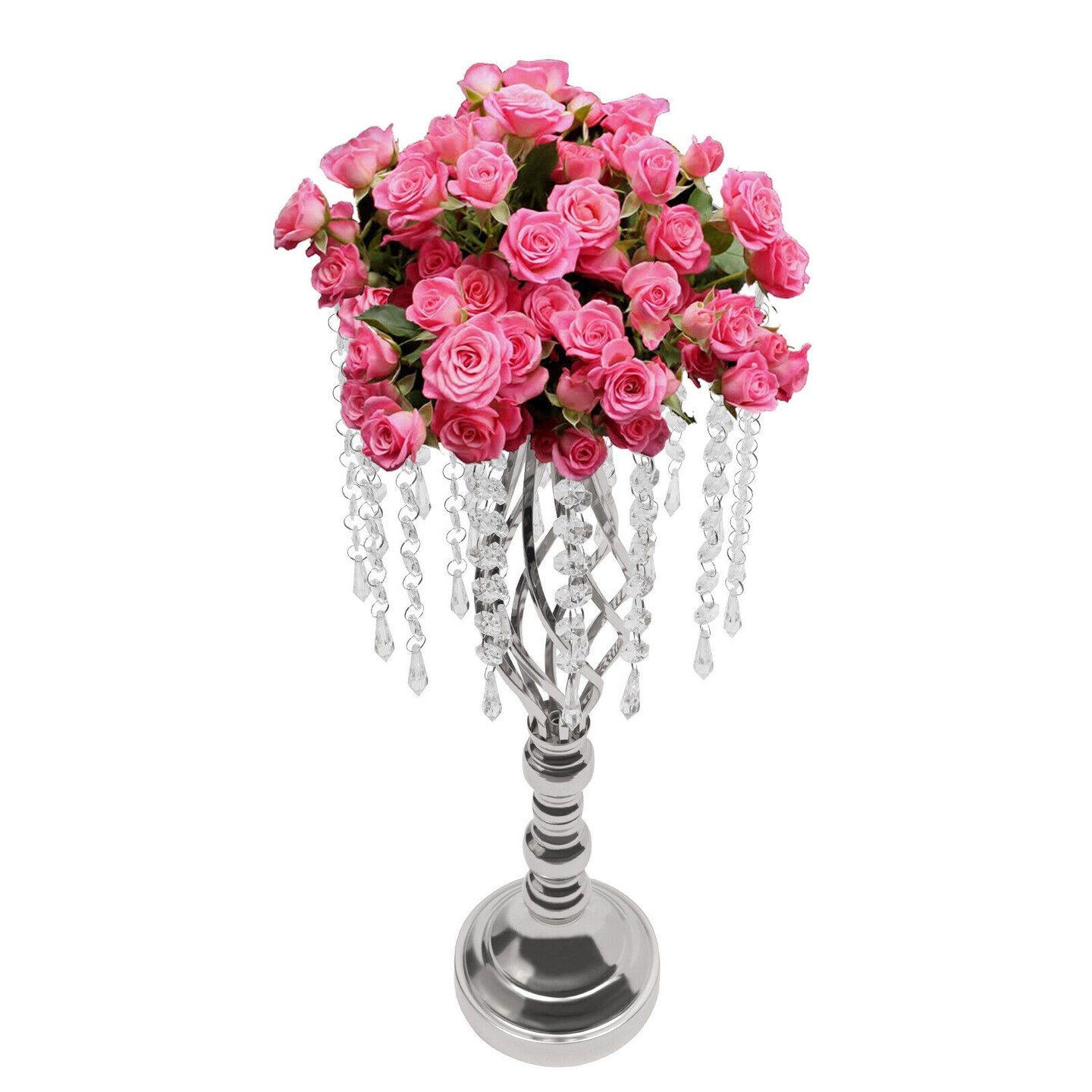 Kitcheniva Crystal Wedding Table Centerpieces Flower Racks 21.7 Inch 10 Pcs