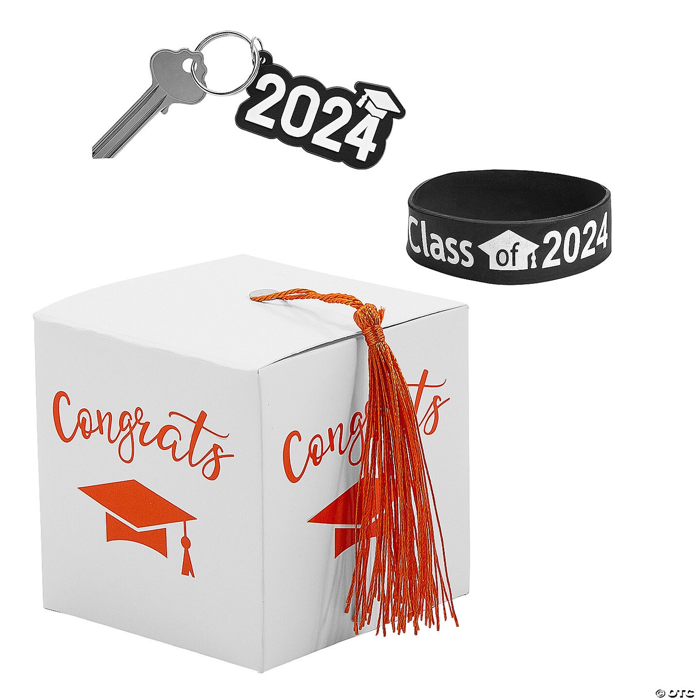 2028 Graduation Party White Favor Boxes with & Favors Kit for 24 | MINA®