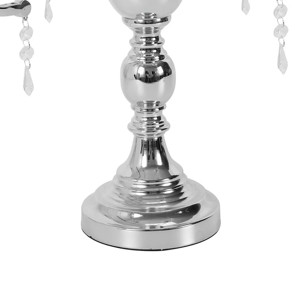 5-Arm Crystal Candelabra Wedding Candle Holder