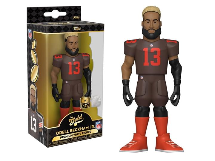 Cleveland Browns NFL Funko Gold 5 Inch Vinyl Figure | Odell Beckham Jr CHASE