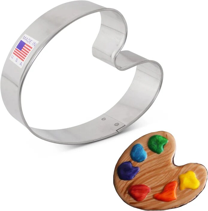 Ann Clark Paint Palette Cookie Cutter, 3.5&#x22;