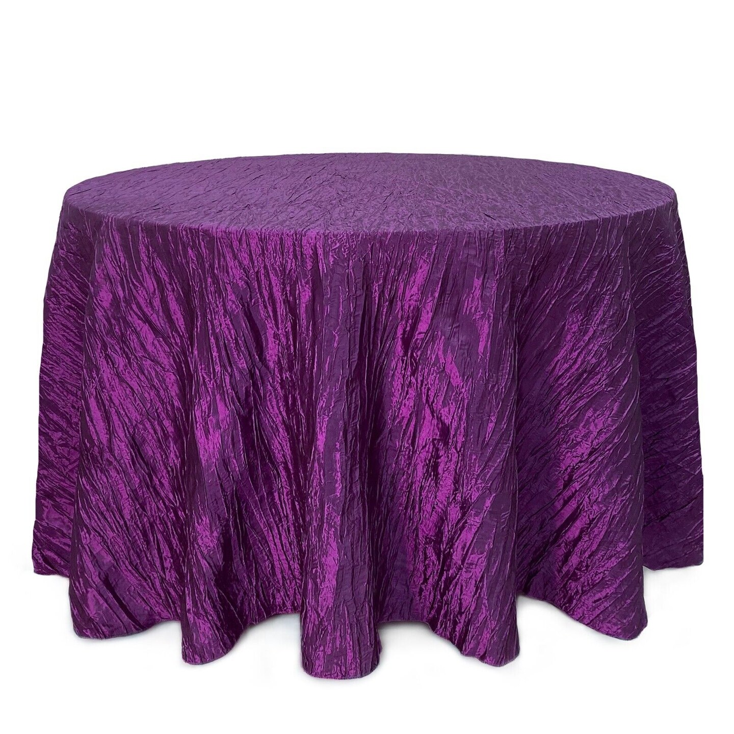 Crinkle Taffeta Round Tablecloth