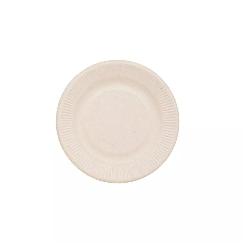 50 Round 8&#x22; NATURAL Bagasse Sustainable Salad PLATES