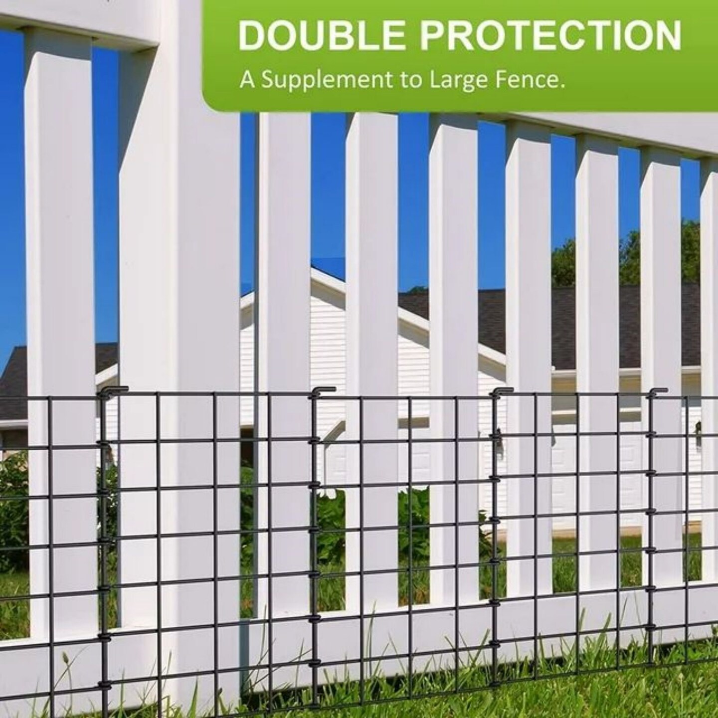 10pcs Square 10ft Connecting Garden Fence