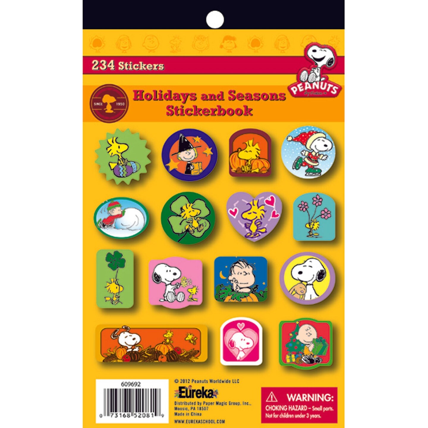 Peanuts&#xAE; Seasons and Holidays Sticker Book, Pack of 6