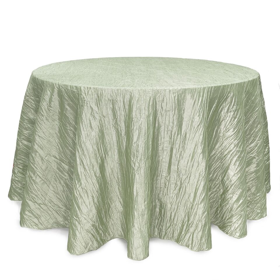Crinkle Taffeta Round Tablecloth