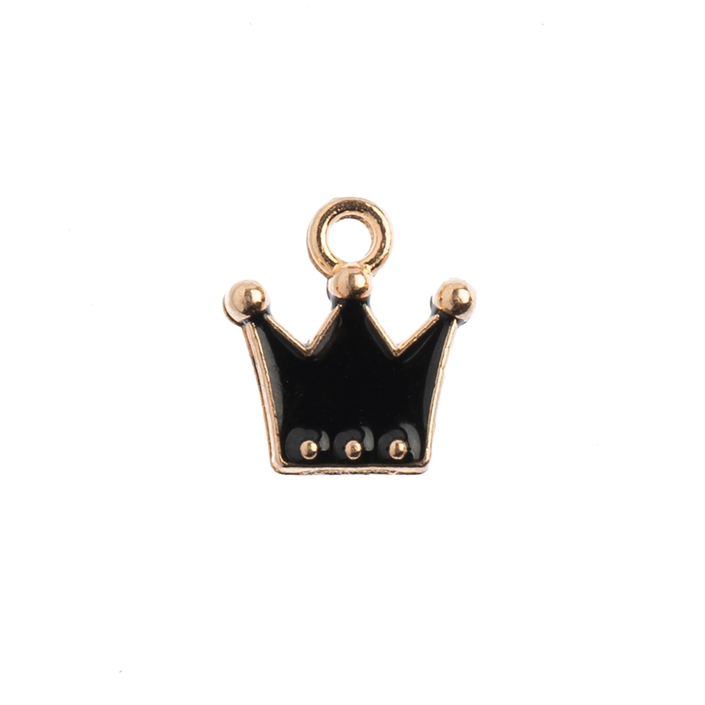 John Bead Sweet & Petite Crown Charms, 10pcs