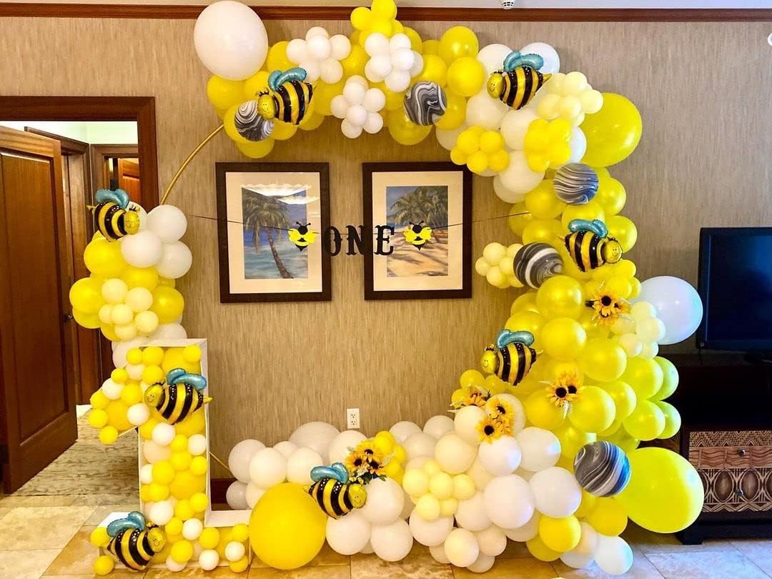 Large Size Metal Round Balloon Arch kit Decoration, for Wedding Birthday Party Decoration, Graduation Decorations and Baby Shower Photo Background