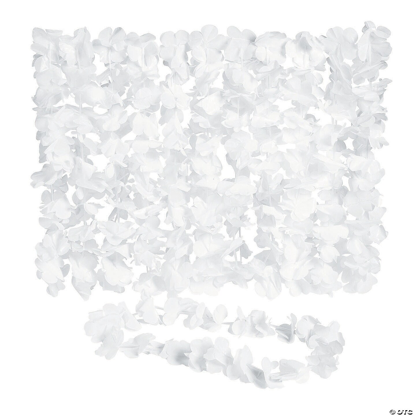 Bulk 96 Pc. White Flower Leis