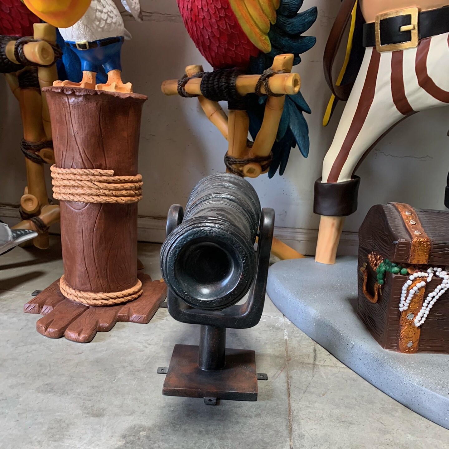 Small Cannon Life Size Statue