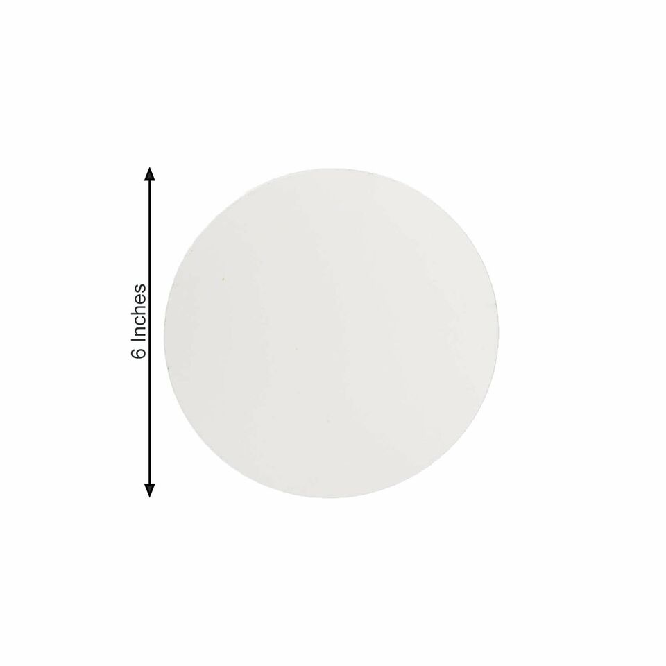 Round 12 Silver 6&#x22; MIRROR STICKERS Acrylic WALL DECALS Dorm Rooms
